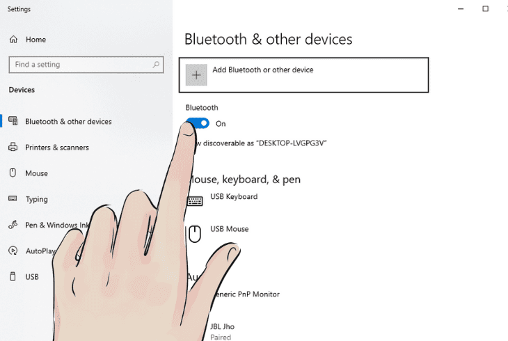re-activate bluetooth on a desktop