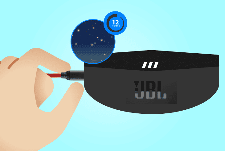 charge the jbl earbuds overnight