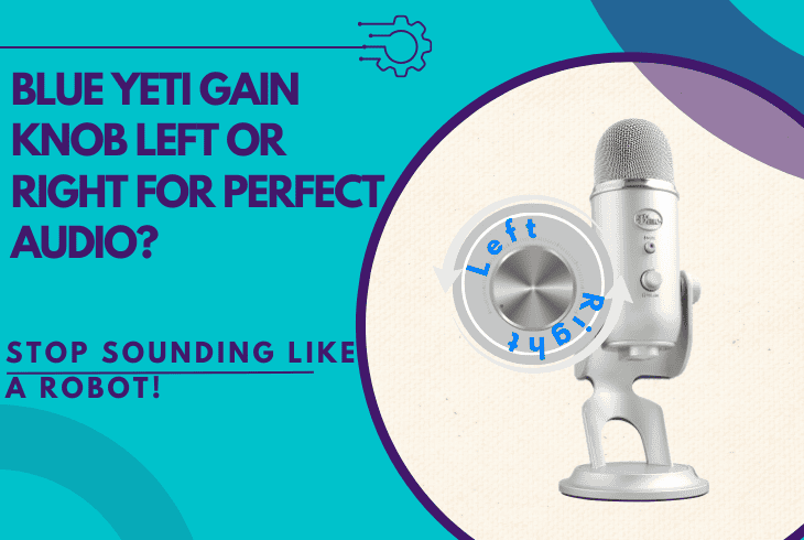 blue yeti gain knob left or right