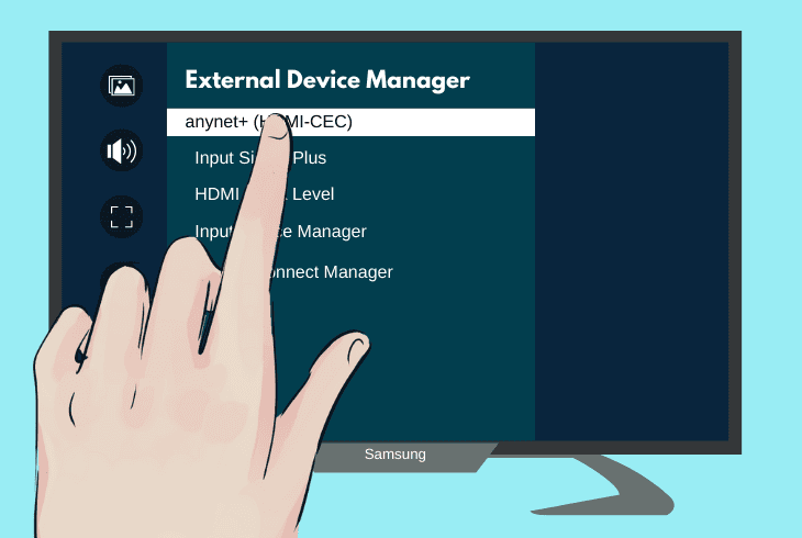 activate “hdmi-cec” on the tv