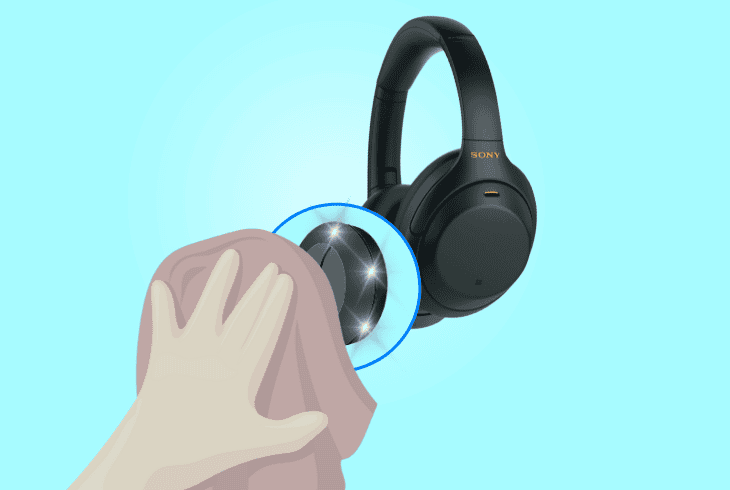 clean your headphone’s ear cups