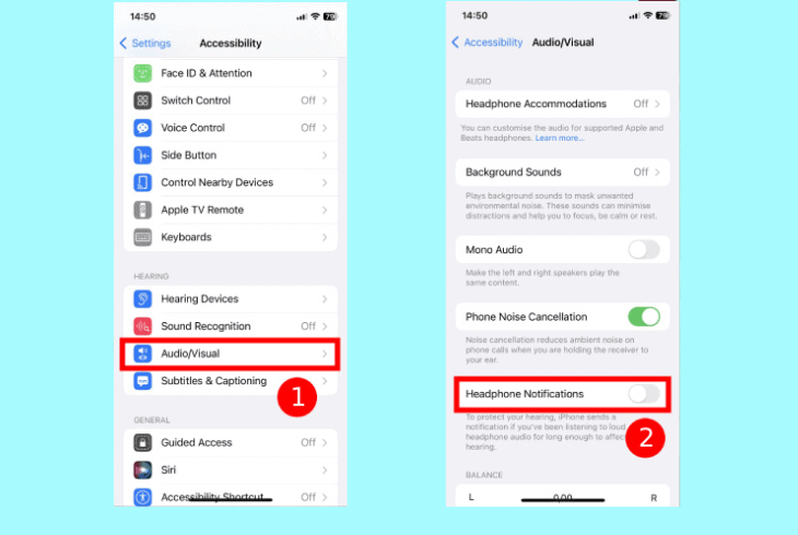 stop the headphone notifications