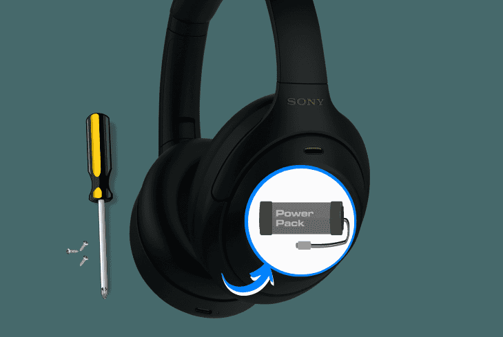 reconnect the internal sony battery