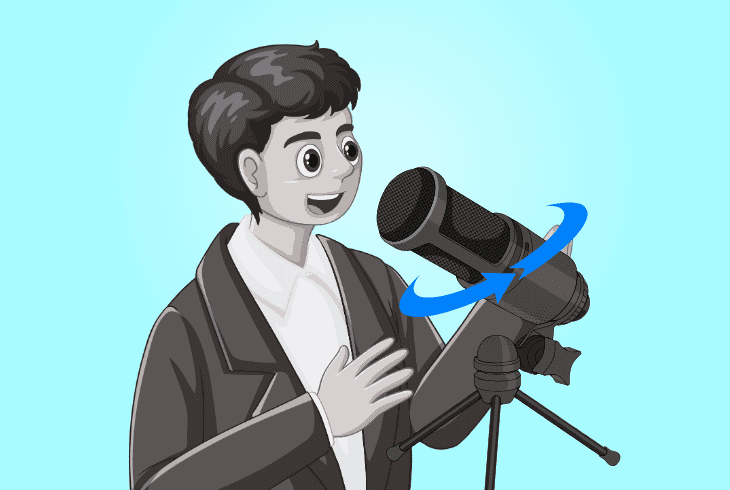 position the microphone properly