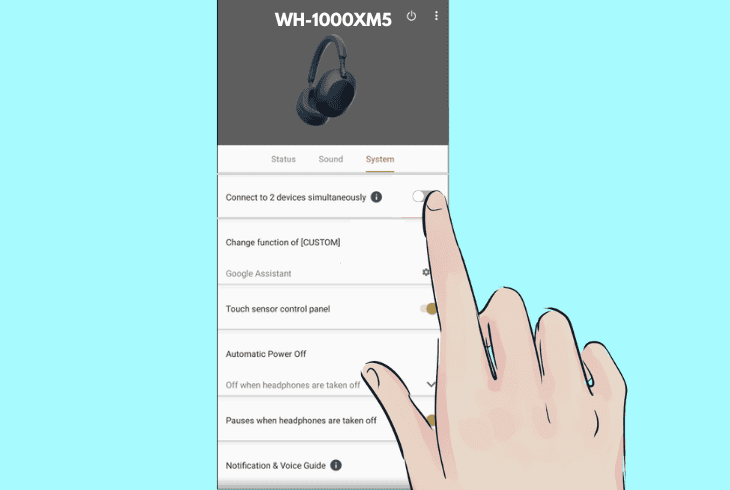 disable the sony’s multipoint feature