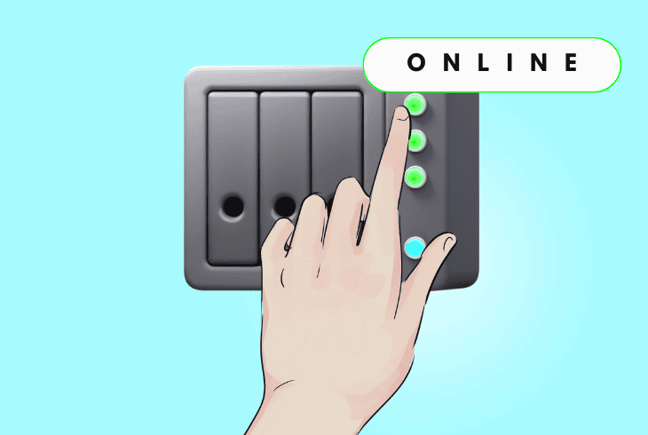 verify your nas server is online