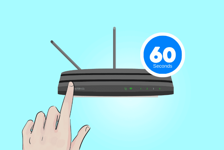 power cycle the network router