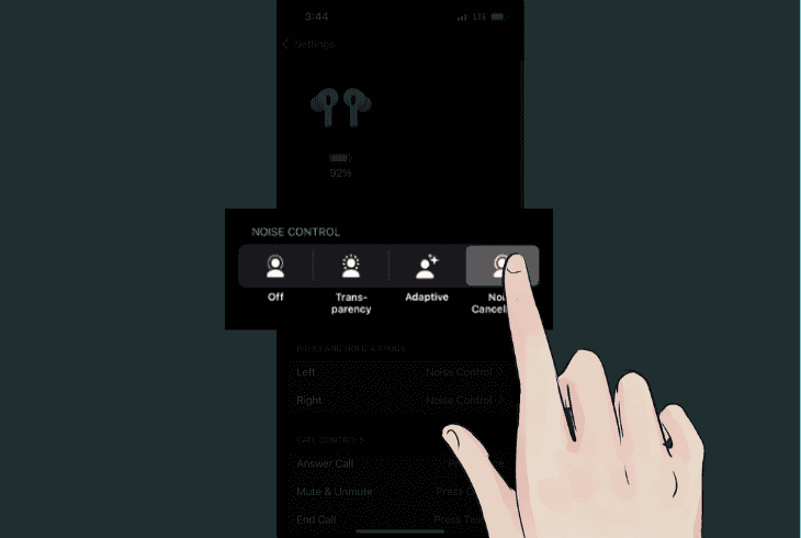turn off noise cancellation