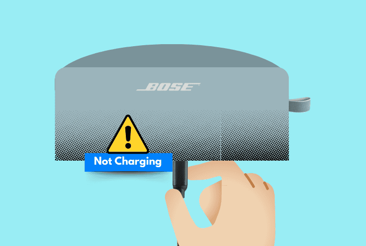 why bose flex soundlink not charging