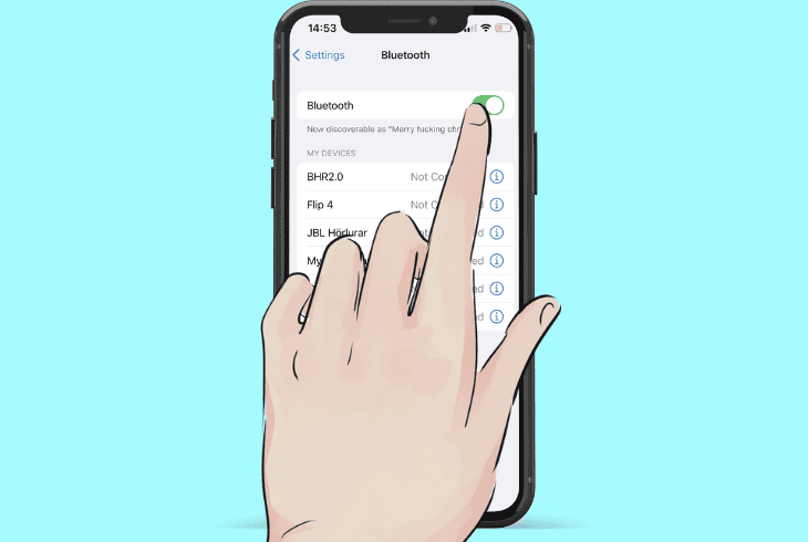 turn bluetooth off and on