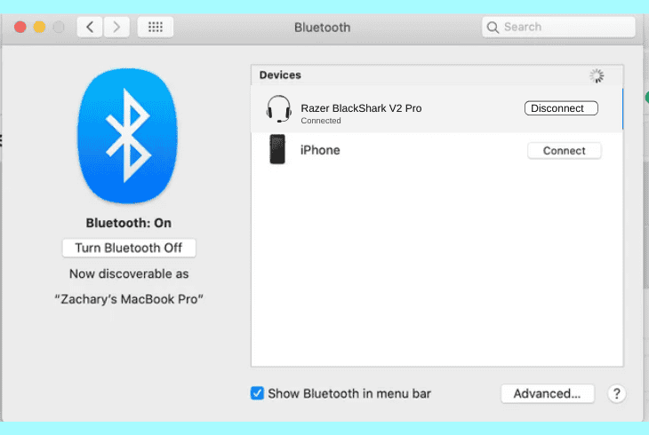 forget blackshark v2 profile on macos
