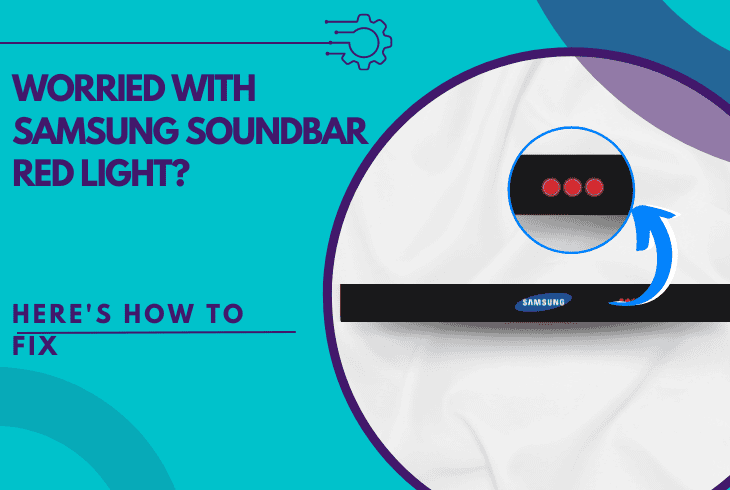 samsung soundbar red light