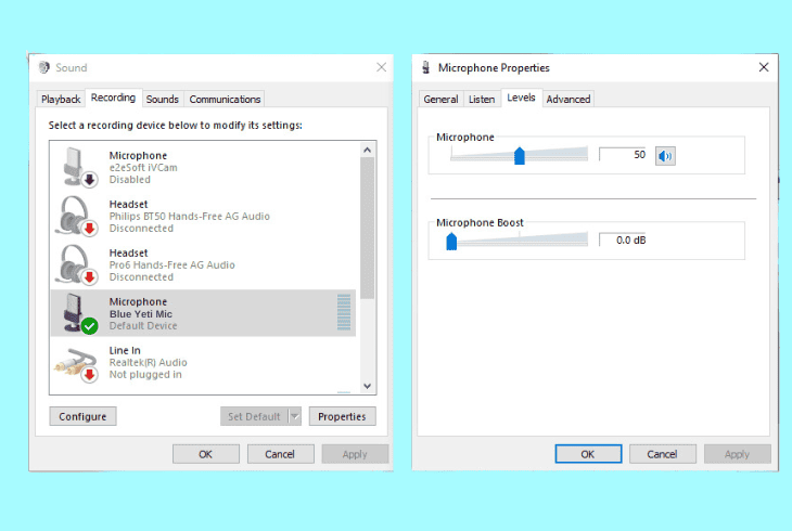 best blue yeti windows settings for streaming