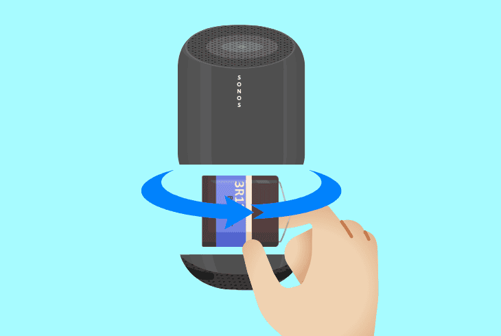 reinsert the sonos move battery
