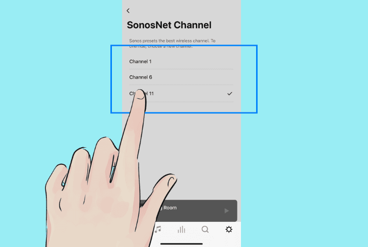 change the sonosnet wireless channel