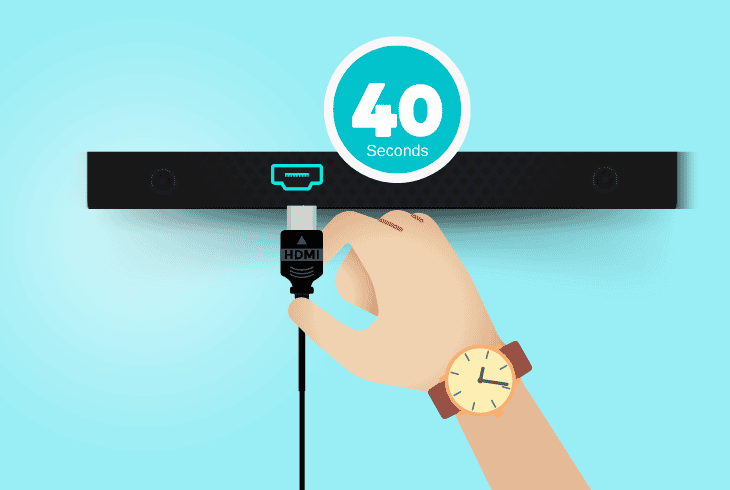 reseat the soundbar’s hdmi cable