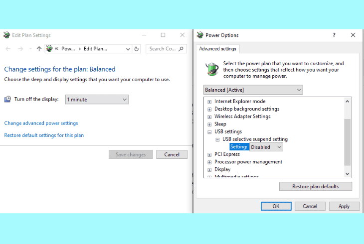 disable your pc *usb suspend*