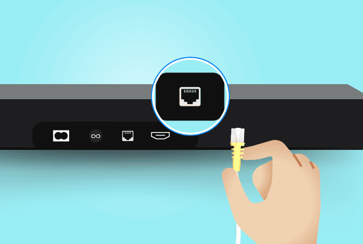 switch to a wired ethernet connection