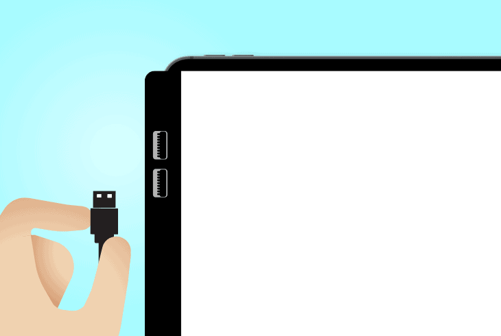 switch to a wired usb connection
