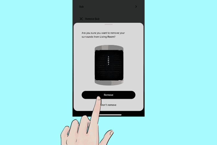 re-add the sonos era 100 speaker
