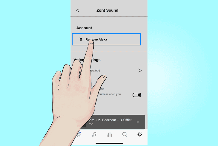 toggle off & on the alexa skill