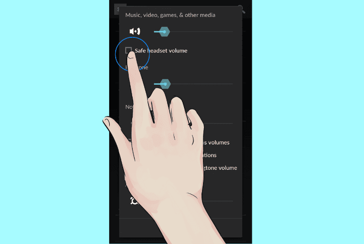 disable volume limiter on android