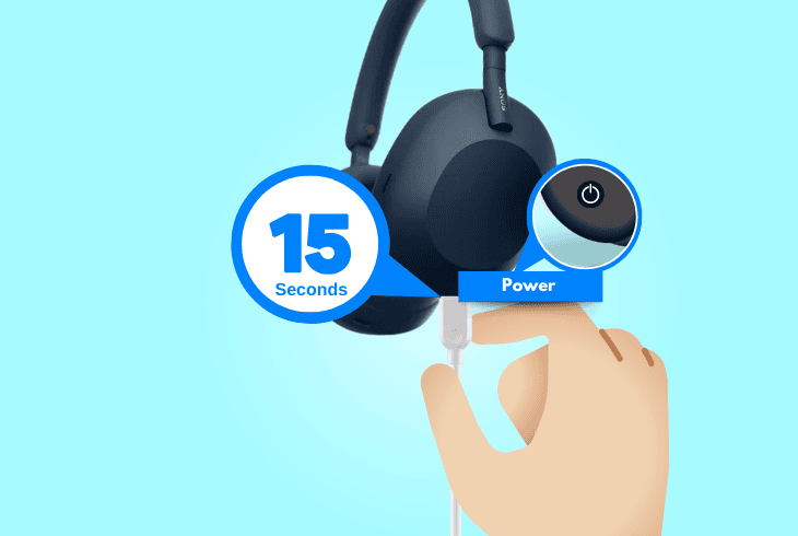 power cycle & charge the headset
