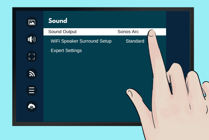 set sonos default output device