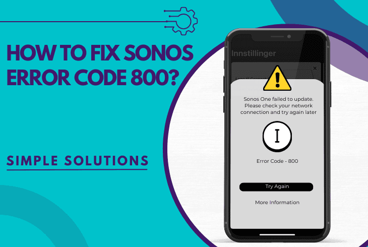 sonos error code 800