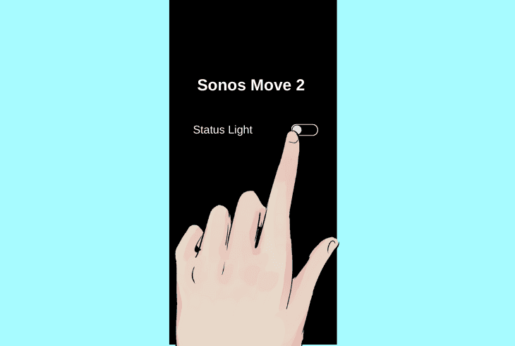 enable status led sonos s1 controller app