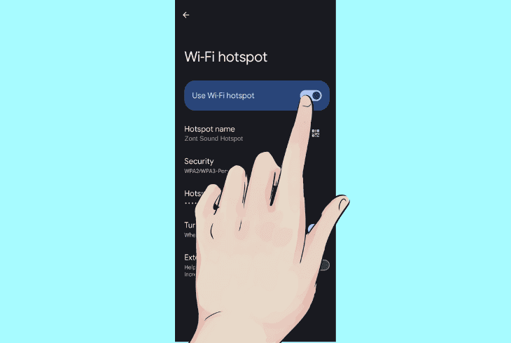 pair sonos to a mobile hotspot