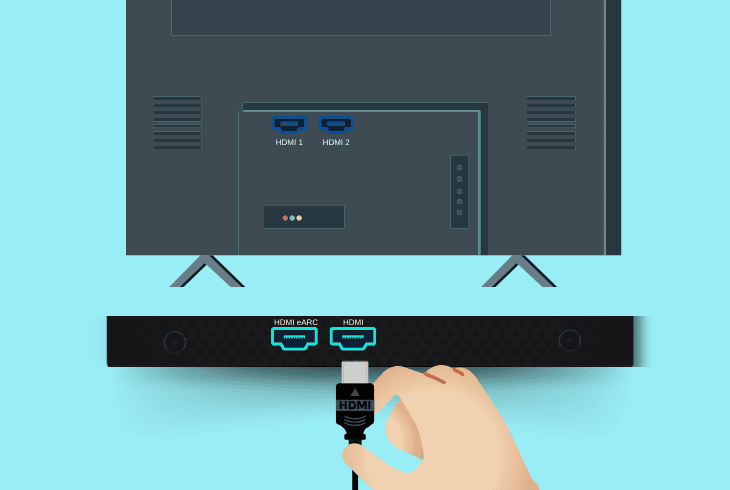 move hdmi cable into a normal input