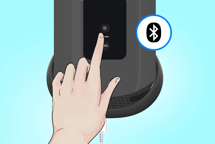 place speaker in “pairing” mode