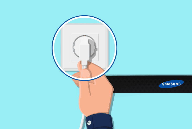 inspect the soundbar’s power supply