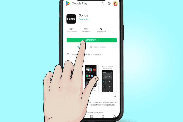 reinstall your sonos application