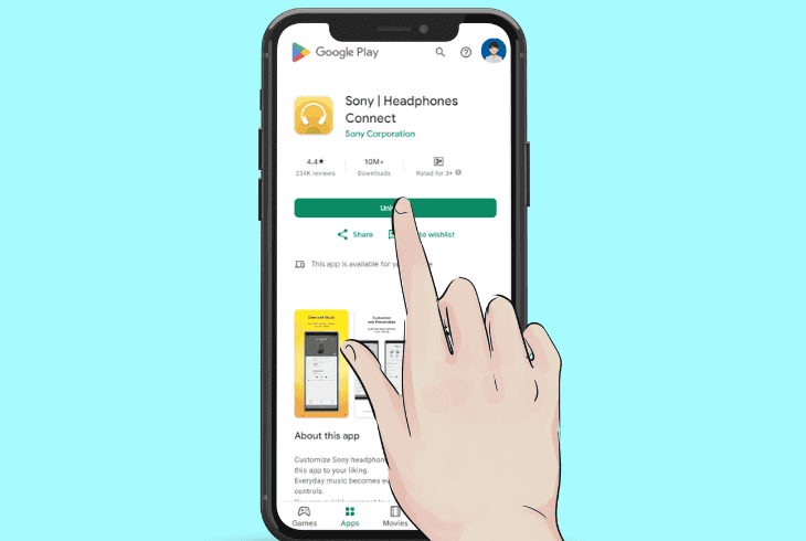 reinstall your “sony connect app”