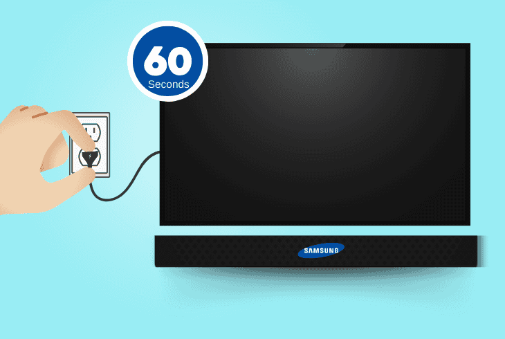 power cycle your soundbar and tv