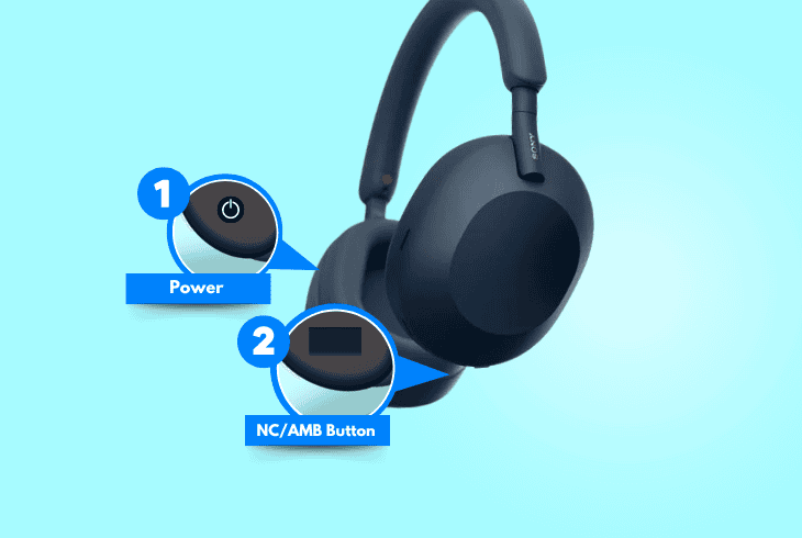 factory reset the xm5 headphones