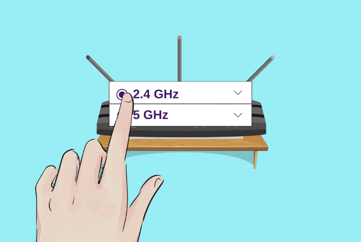 switch to 2.4 ghz wi-fi band