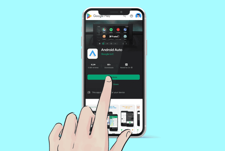 update android auto app’s os