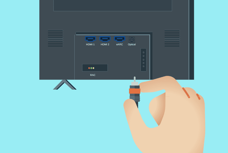 using an optical or aux