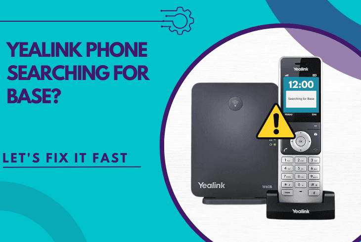 yealink phone searching for base