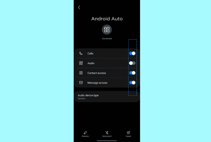 configure the bluetooth device settings