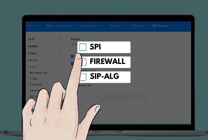 how to configure router firewall