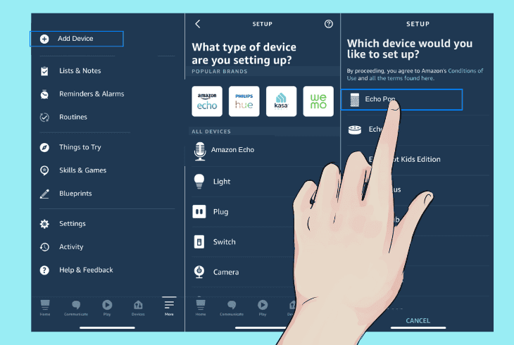 reconnect echo pop to alexa app