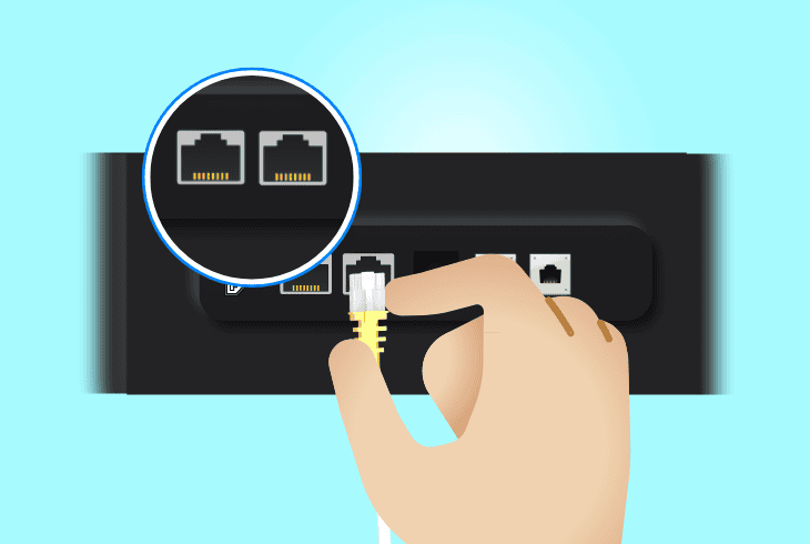 inspect your ethernet cable
