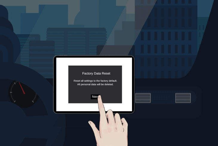 reset android panel to factory defaults