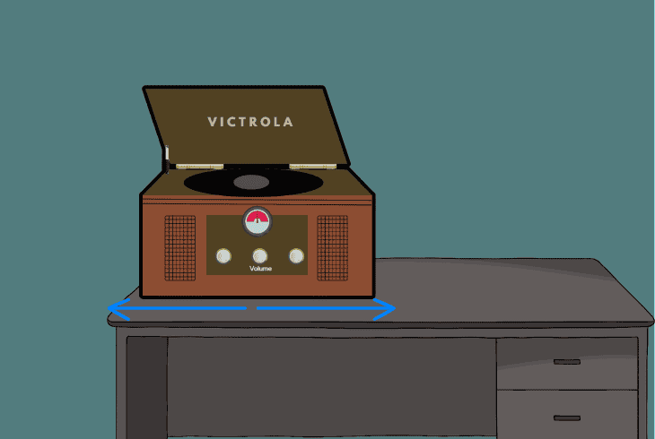 verify the turntable is leveled