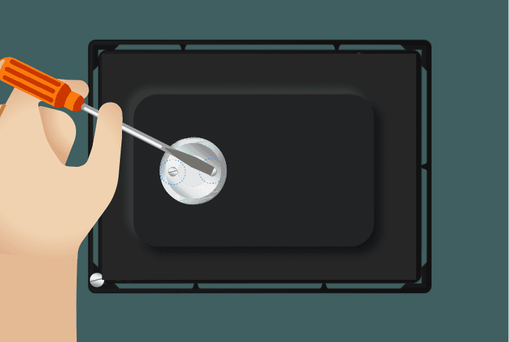 can’t find the manual calibration dial
