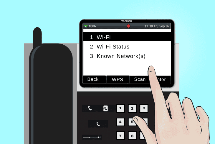 how to reconnect yealink over wi-fi